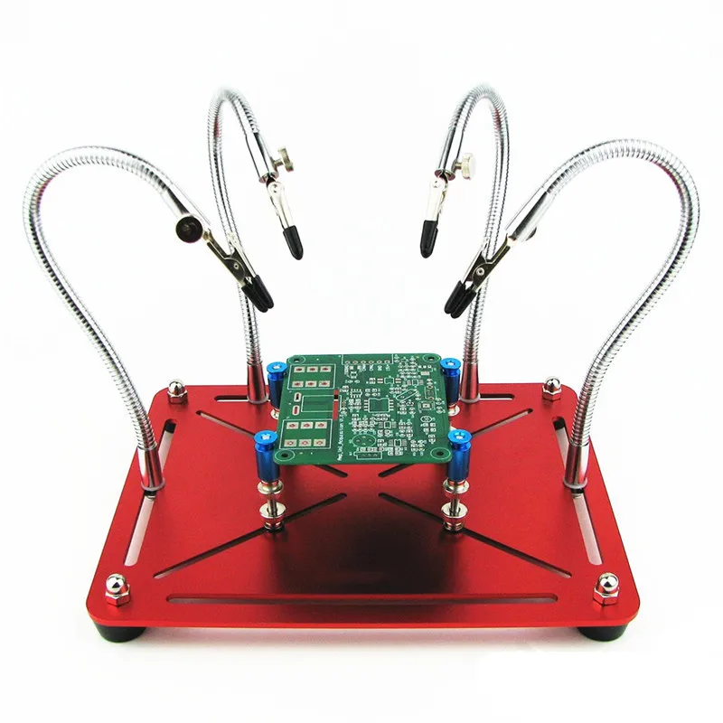 4 Flexible Arm Soldering Station with Removable Clamp Holder PCB Fixture Helping Hands Four Hand for RC Drone FPV Racing | Инструменты