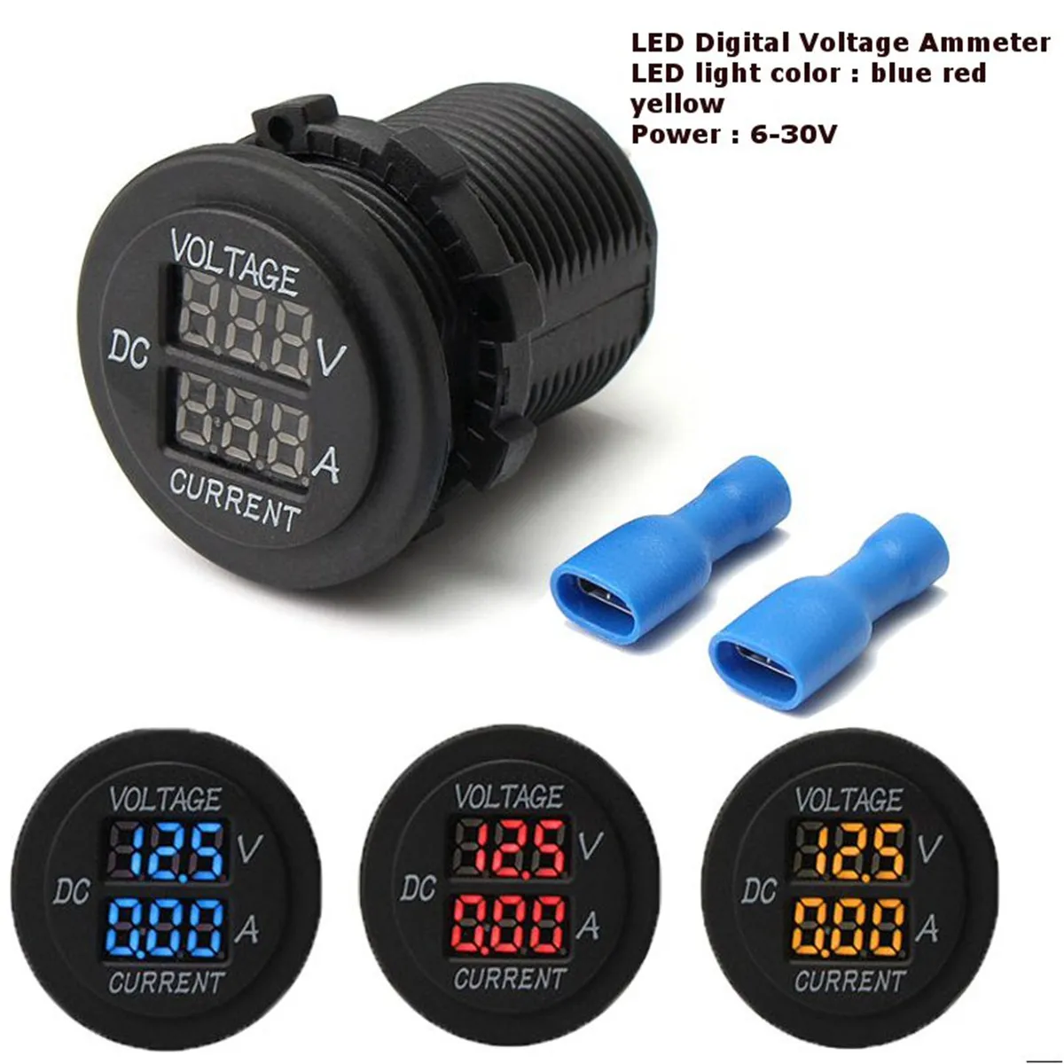 12V-24V Mini Digital Voltmeter Ammeter Voltage Current Meter 2in1 LED Dual Display Universal Car Motorcycle
12V-24V Mini Digital Voltmeter Ammeter Voltage Current Meter 2in1 LED Dual Display Universal Car Motorcycle