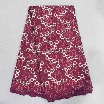 High Quality Wine Red Cotton Swiss Voile Lace Fabric In Switzerland Embroidered Dry Swiss Voile Lace Material With Stones 13FS16
High Quality Wine Red Cotton Swiss Voile Lace Fabric In Switzerland Embroidered Dry Swiss Voile Lace Material With Stones 13FS16