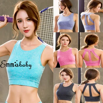 New Women's Wirefree Padded Sports Bra Ladies Gym Yoga Fitness Jogging Underwear Bra
New Women's Wirefree Padded Sports Bra Ladies Gym Yoga Fitness Jogging Underwear Bra