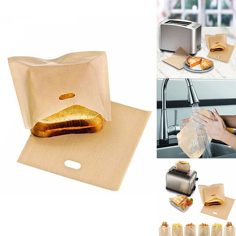 Eco-Friendly 1/2pcs Toaster Bags for Bread Cheese Sandwiches Made Easy Reusable Non-stick Baked Toast Bread Bags Storage Bag
Eco-Friendly 1/2pcs Toaster Bags for Bread Cheese Sandwiches Made Easy Reusable Non-stick Baked Toast Bread Bags Storage Bag