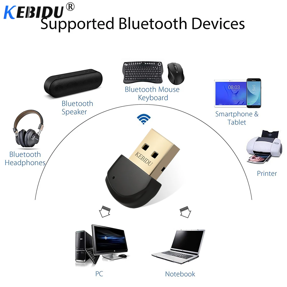 KEBIDU Wireless USB Bluetooth 4.0 Adapter Dongle Music Sound Adaptador Bluetooth Receiver For Computer PC Laptop Speaker iPhone
KEBIDU Wireless USB Bluetooth 4.0 Adapter Dongle Music Sound Adaptador Bluetooth Receiver For Computer PC Laptop Speaker iPhone