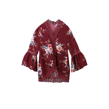 Hirigin Spring New Brand Cute Casual Women Long Flare Sleeve Open Stitch Slim Floral Print Cute Elegant Coat 4 Style 
Hirigin Spring New Brand Cute Casual Women Long Flare Sleeve Open Stitch Slim Floral Print Cute Elegant Coat 4 Style