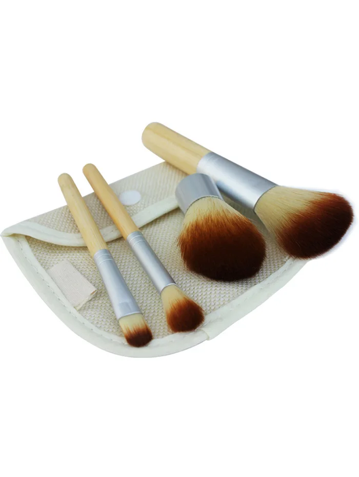 4Pcs Makeup Brushes Set For Foundation Powder Blush Eyeshadow Concealer Make Up Brush Bamboo Facial Makeup Brushes Kit with Bag
4Pcs Makeup Brushes Set For Foundation Powder Blush Eyeshadow Concealer Make Up Brush Bamboo Facial Makeup Brushes Kit with Bag
