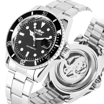 Men Watch Automatic Self-Wind Mechanical Watch Stainless Steel Band Business Style Clock Gifts reloj hombre
Men Watch Automatic Self-Wind Mechanical Watch Stainless Steel Band Business Style Clock Gifts reloj hombre