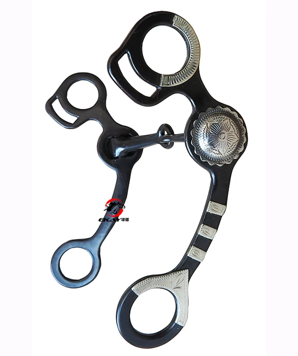 Free shipping,black steel horse show bit. German silver conchos with trims .Western bit(BT1153) 
Free shipping,black steel horse show bit. German silver conchos with trims .Western bit(BT1153)