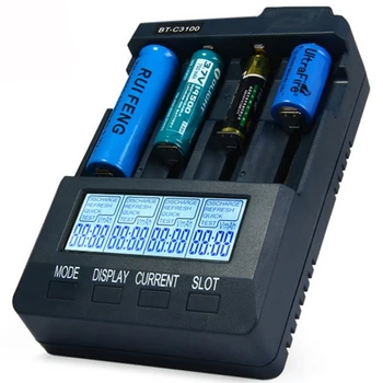BT-C3100 V2.2 4Slots LCD EU / US Plug Smart Digital Display Intelligent Universal Battery Charger LCD LI-ion NiCd NiMh
BT-C3100 V2.2 4Slots LCD EU / US Plug Smart Digital Display Intelligent Universal Battery Charger LCD LI-ion NiCd NiMh