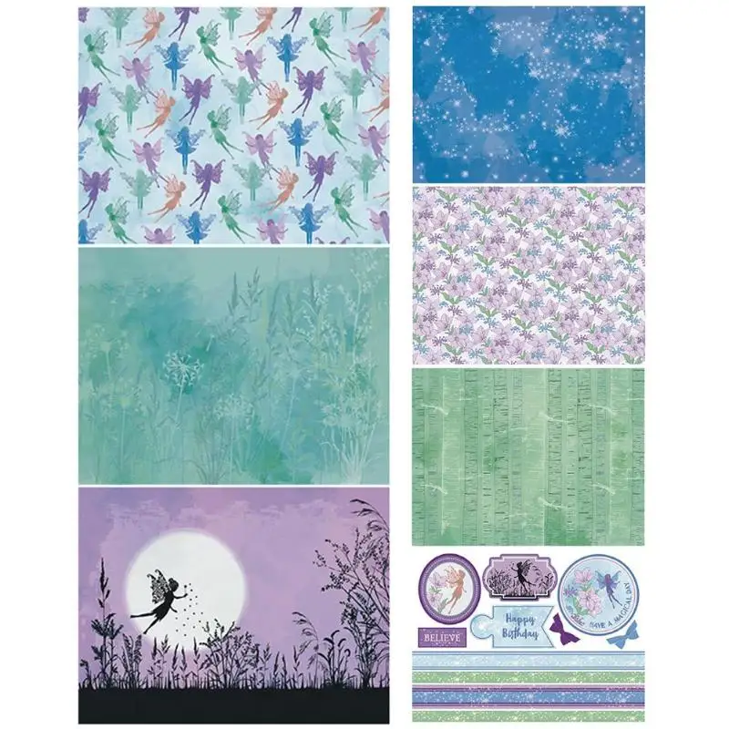 14pcs Fairy DIY Background Paper Scrapbooking Photo Album Paper Cards Decorative Crafts Photo Album Scrapbooking Kit Set Book
14pcs Fairy DIY Background Paper Scrapbooking Photo Album Paper Cards Decorative Crafts Photo Album Scrapbooking Kit Set Book