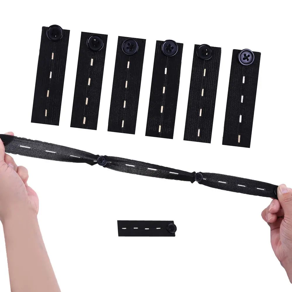 6Pcs/set Skirt Trousers Jeans Waist Expander Elastic Bands Waistband Extender Button Pant Extender Elastic Extender Buckle Belt
6Pcs/set Skirt Trousers Jeans Waist Expander Elastic Bands Waistband Extender Button Pant Extender Elastic Extender Buckle Belt