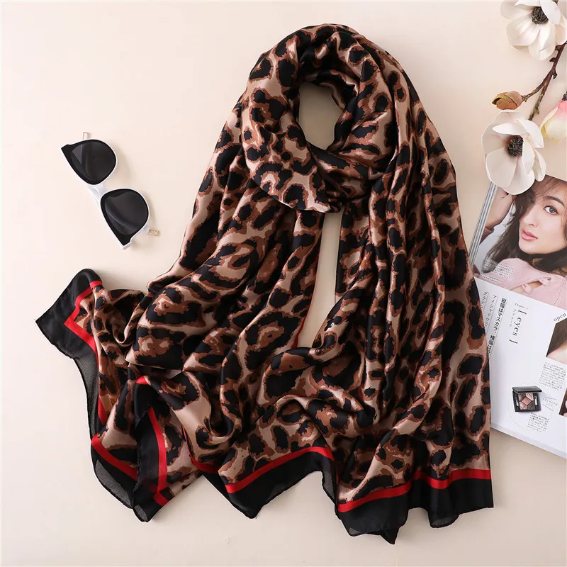 Leopard print silk scarf simulation silk scarf female summer travel sunscreen shawl beach towel shawl scarf
Leopard print silk scarf simulation silk scarf female summer travel sunscreen shawl beach towel shawl scarf