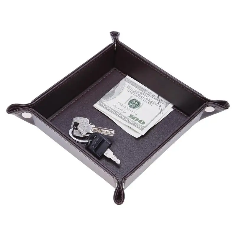 PU Leather Cosmetic Organizer Keys Coins Storage Box Remote Controller Phone Holder Sundries Table Tray Home Office Storage Case
PU Leather Cosmetic Organizer Keys Coins Storage Box Remote Controller Phone Holder Sundries Table Tray Home Office Storage Case