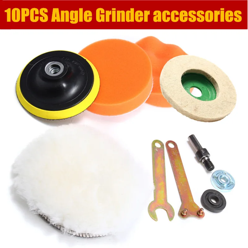 10PC Hand Drill Variable Angle Grinder Accessories 10mm Connecting Rod and Pressure Plate with Polishing Pads
10PC Hand Drill Variable Angle Grinder Accessories 10mm Connecting Rod and Pressure Plate with Polishing Pads