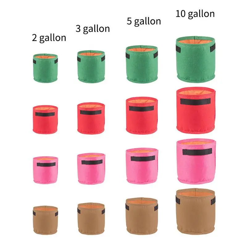 Colourful Planting Pot Non-woven Fabric Plant Grow Bag For Office Window Balcony Nursery Pots Garden Pots Planters Supplies
Colourful Planting Pot Non-woven Fabric Plant Grow Bag For Office Window Balcony Nursery Pots Garden Pots Planters Supplies