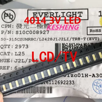 1000PZ Suitable for EVERLIGHT 4014 LED backlight 0.2 W SMD 4014 LED 3 V cool white diode 20LM LCD screen backlight for PLCC-4 TV
1000PZ Suitable for EVERLIGHT 4014 LED backlight 0.2 W SMD 4014 LED 3 V cool white diode 20LM LCD screen backlight for PLCC-4 TV