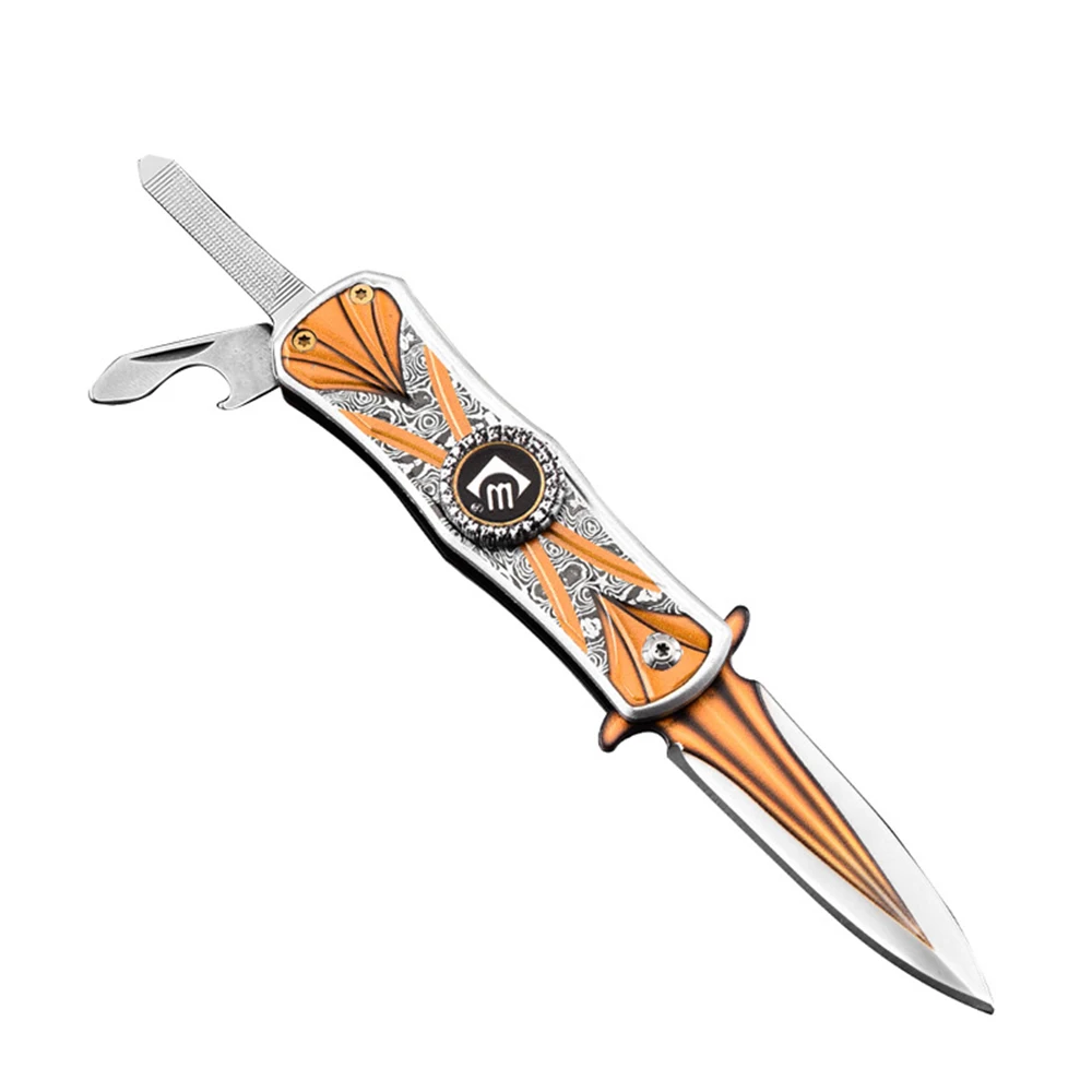 Super PDR CM92 Gyro Style Knife Couteau Outdoor Folding Blade Knife Stainless Steel Folding Knives Damascus Camping 3D Printing
Super PDR CM92 Gyro Style Knife Couteau Outdoor Folding Blade Knife Stainless Steel Folding Knives Damascus Camping 3D Printing