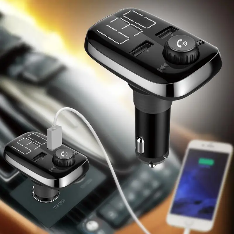 Professional Black ABS DC12V-24V Car Bluetooth MP3 Music Player Digital Large Screen FM Transmitter Hands-free Call Dual USB
Professional Black ABS DC12V-24V Car Bluetooth MP3 Music Player Digital Large Screen FM Transmitter Hands-free Call Dual USB