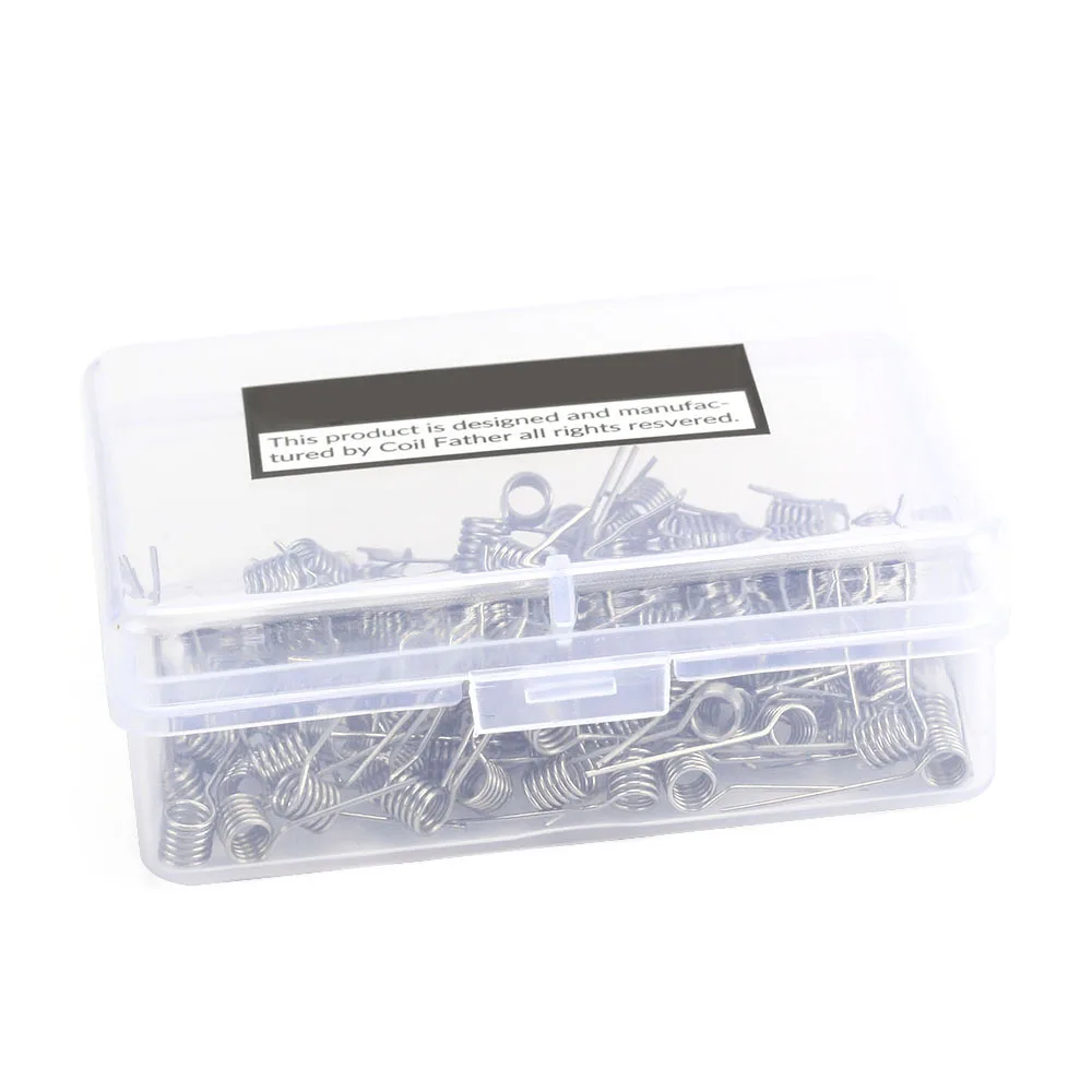 100pcs Coil Father Premade NI80 SS316 Prebuilt Coil 22ga 24ga 26ga 28ga Alien Clapton Heating Wire RDA Tank For E Cigarette
100pcs Coil Father Premade NI80 SS316 Prebuilt Coil 22ga 24ga 26ga 28ga Alien Clapton Heating Wire RDA Tank For E Cigarette