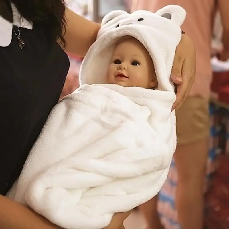 Baby Kids Bathing Swaddling Lovely Animal Flannel Cartoon Baby Kids Hooded Blankets Soft Swaddle Wrap Infant Hooded Bath
Baby Kids Bathing Swaddling Lovely Animal Flannel Cartoon Baby Kids Hooded Blankets Soft Swaddle Wrap Infant Hooded Bath