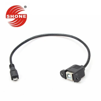 Mirco USB2.0 to USB-B female print line with screw holes mirco 5P USB transfer print bus 0.3m
Mirco USB2.0 to USB-B female print line with screw holes mirco 5P USB transfer print bus 0.3m