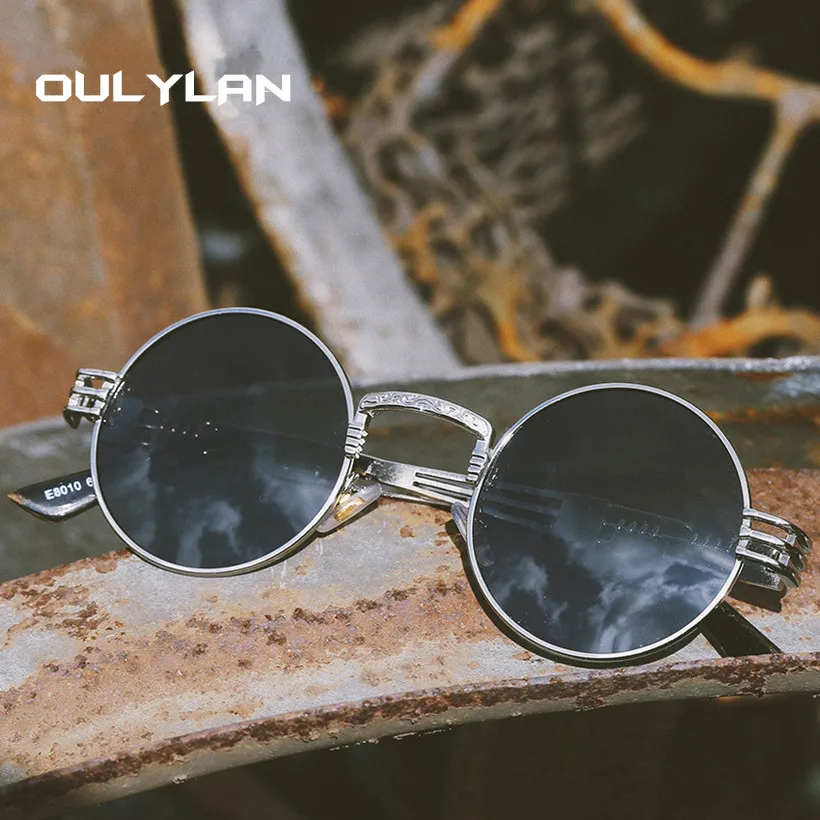Oulylan Round Metal Steampunk Sunglasses Women Men Fashion Gothic Sun Glasses Luxury Brand Designer High Quality Eyewear UV400
Oulylan Round Metal Steampunk Sunglasses Women Men Fashion Gothic Sun Glasses Luxury Brand Designer High Quality Eyewear UV400