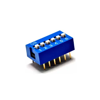 100pcs/lot DIP Switch 6 Position 2.54mm Pitch 6P Slide DIP Switch 2 Row 12 Pin Blue Color
100pcs/lot DIP Switch 6 Position 2.54mm Pitch 6P Slide DIP Switch 2 Row 12 Pin Blue Color