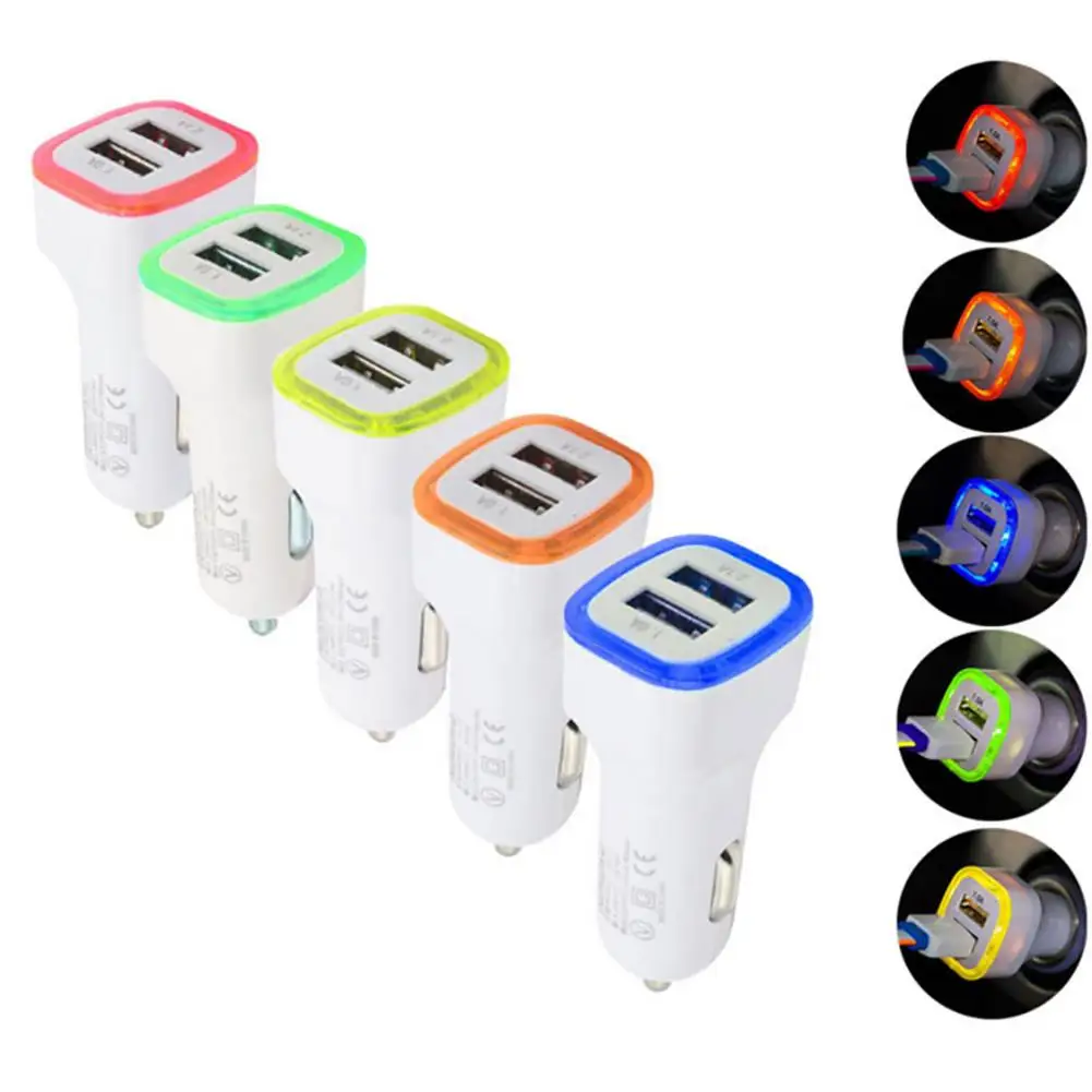 Universal Portable LED Light Ring Quick Charge Dual USB Port Car Charger Adapter Quick charge
Universal Portable LED Light Ring Quick Charge Dual USB Port Car Charger Adapter Quick charge