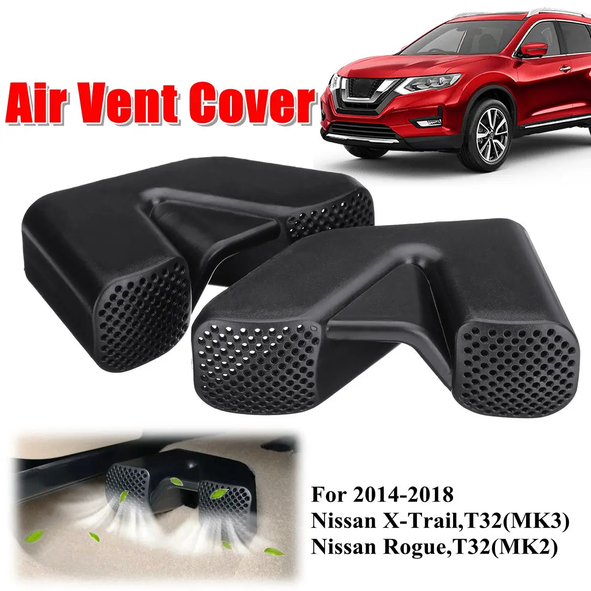 2x Under Seat Air Duct Vent Grille Cover Air Conditioner Protective Shell For Nissan X-Trail Rogue T32 2014 2015 2016 2017 2018
2x Under Seat Air Duct Vent Grille Cover Air Conditioner Protective Shell For Nissan X-Trail Rogue T32 2014 2015 2016 2017 2018
