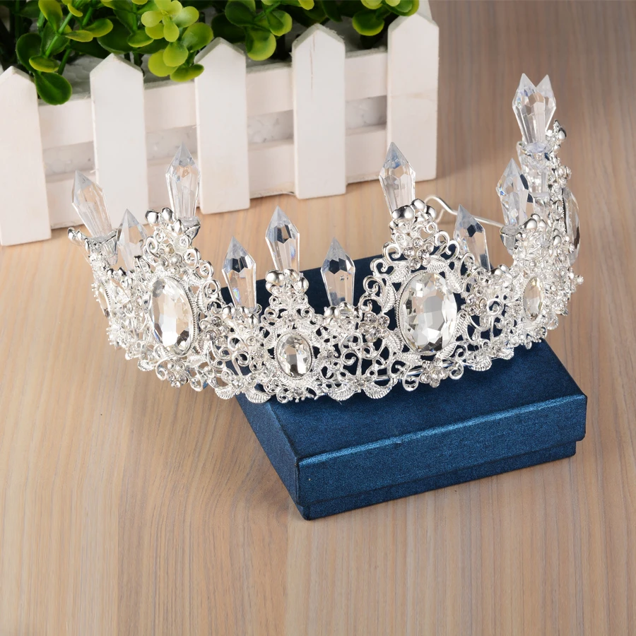 Shining Big Luxury Ice Crown Queen Wedding Bridal Floral Bridal Tiara Crystal Hair Jewelry Ornaments Girls Headband Decoration
Shining Big Luxury Ice Crown Queen Wedding Bridal Floral Bridal Tiara Crystal Hair Jewelry Ornaments Girls Headband Decoration