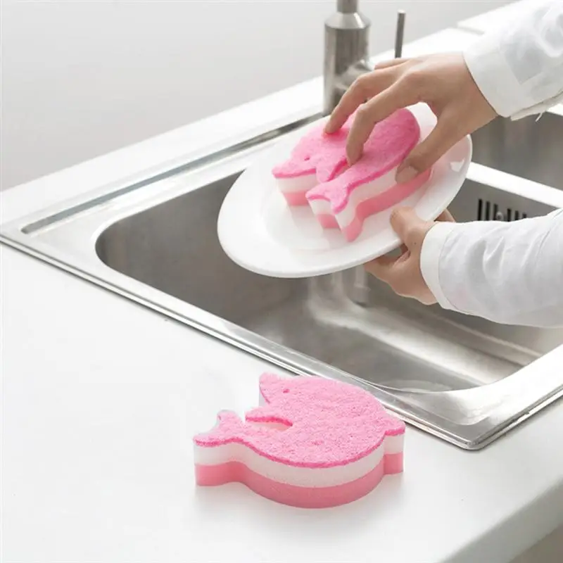 1PC Dishwashing Sponge Cute Dolphin Shape Scouring Pad Kitchen Cleaning Kitchenwear Sponge Brush (Pink)
1PC Dishwashing Sponge Cute Dolphin Shape Scouring Pad Kitchen Cleaning Kitchenwear Sponge Brush (Pink)
