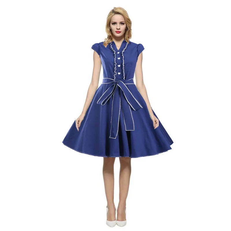 2019 Summer Vintage Dress Women Party Short Evening Elegant Puff Sleeve A-Line Audrey Hepburn Dresses Womens Clothing Mujer 
2019 Summer Vintage Dress Women Party Short Evening Elegant Puff Sleeve A-Line Audrey Hepburn Dresses Womens Clothing Mujer