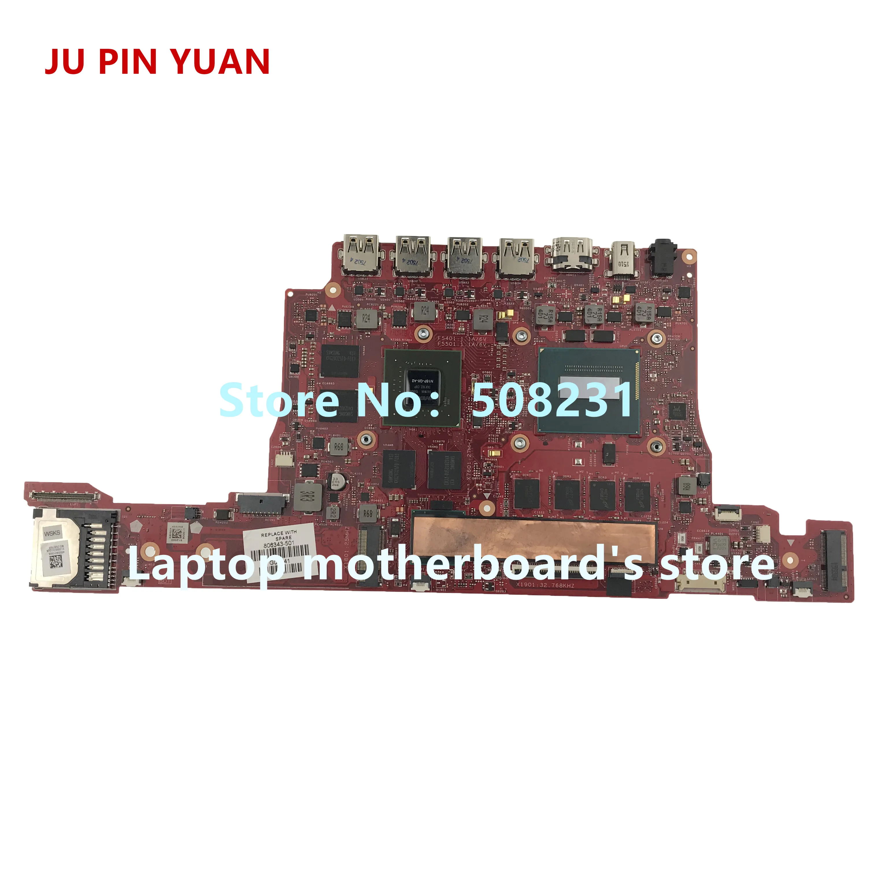 806343-601 806343-501 For HP OMEN Notebook 15-5000 15T-5200 Laptop Motherboard i7-4720 8GB HM87 Fully Tested
806343-601 806343-501 For HP OMEN Notebook 15-5000 15T-5200 Laptop Motherboard i7-4720 8GB HM87 Fully Tested