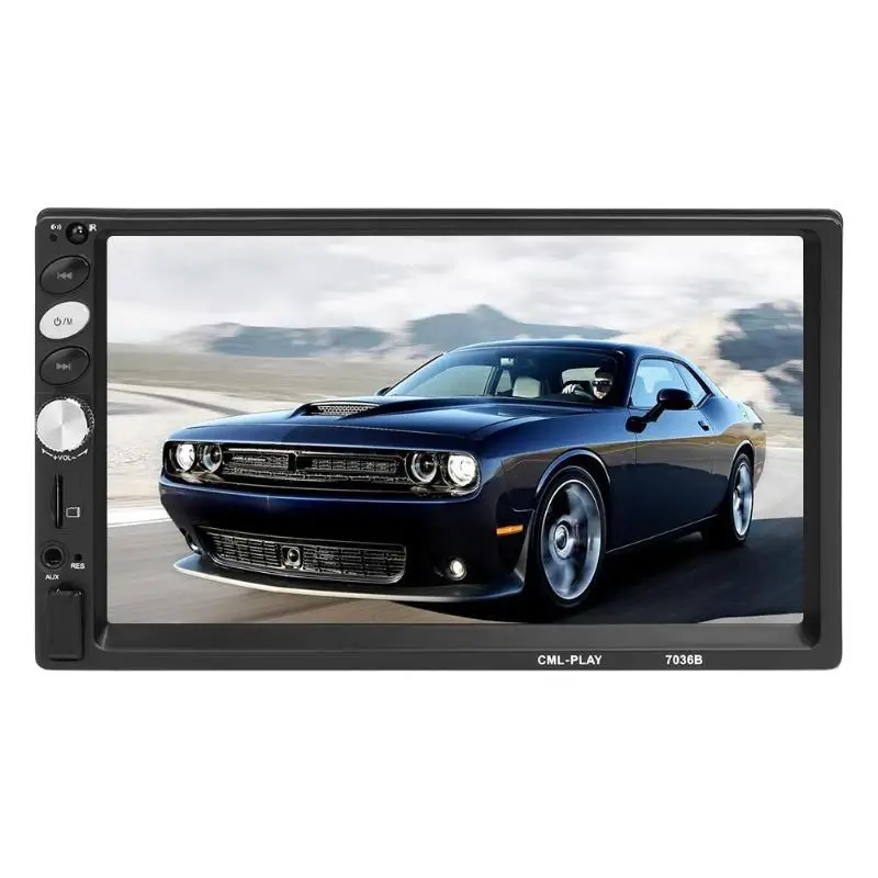 USB AUX Head Unit Car Intelligent System 7036DR 7 Inch 2DIN Car Multimedia Player Stereo MP5 Player FM Radio Bluetooth
USB AUX Head Unit Car Intelligent System 7036DR 7 Inch 2DIN Car Multimedia Player Stereo MP5 Player FM Radio Bluetooth