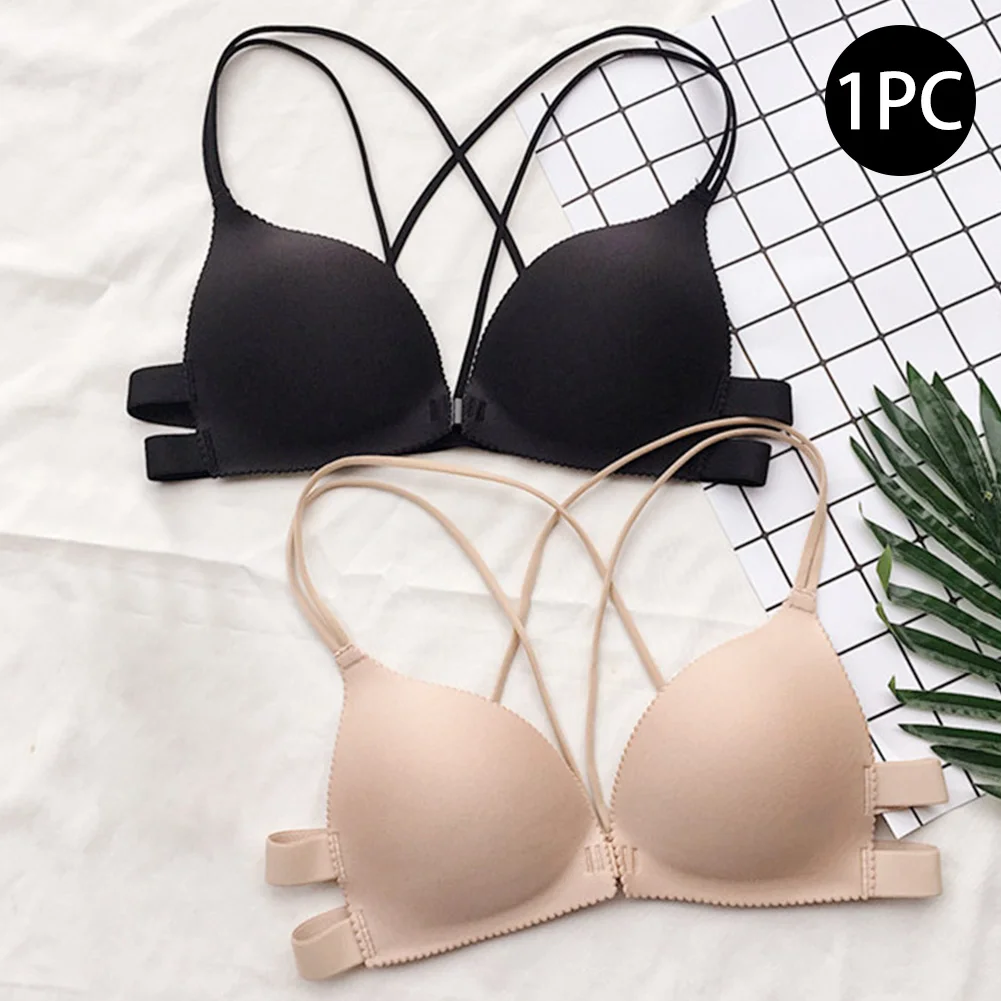 Fashion Women Bra Front Closure Sexy Back Beautify Gather Push Up Padded Lingerie Wire Free Bralette Seamless Bra
Fashion Women Bra Front Closure Sexy Back Beautify Gather Push Up Padded Lingerie Wire Free Bralette Seamless Bra