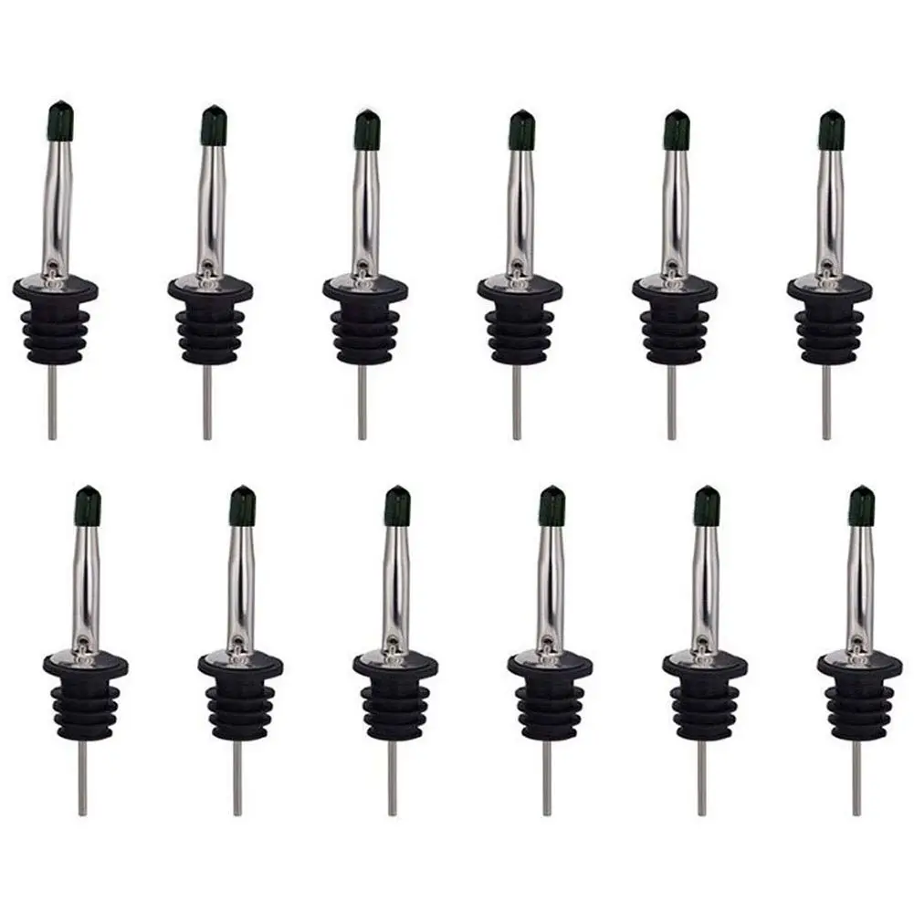 12Pcs Stainless Steel Spirit Bottle Speed Pourers Olive Oil Wine Pourer with Rubber Dust Caps
12Pcs Stainless Steel Spirit Bottle Speed Pourers Olive Oil Wine Pourer with Rubber Dust Caps