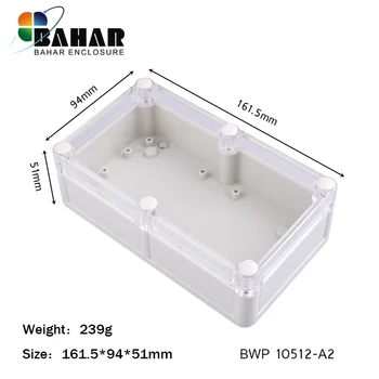 Bahar Waterproof electronics plastic ABS IP68 4 pieces enclosure from Bahar Enclosure 161.5*94*51 mm BWP 10512-A2
Bahar Waterproof electronics plastic ABS IP68 4 pieces enclosure from Bahar Enclosure 161.5*94*51 mm BWP 10512-A2