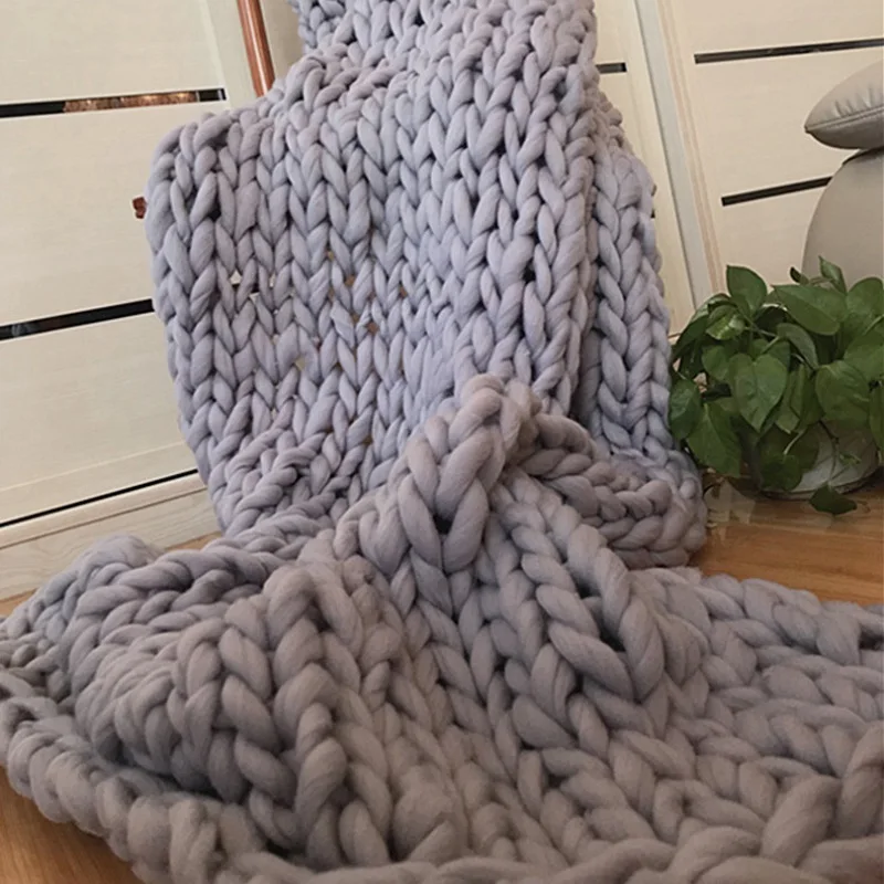 2019 New Chunky Knitted Blanket Warm Soft Throw Bedspread Sofa Cover Blanket Yarn Bulky Knitting Blanket Home Decor Good Gift
2019 New Chunky Knitted Blanket Warm Soft Throw Bedspread Sofa Cover Blanket Yarn Bulky Knitting Blanket Home Decor Good Gift
