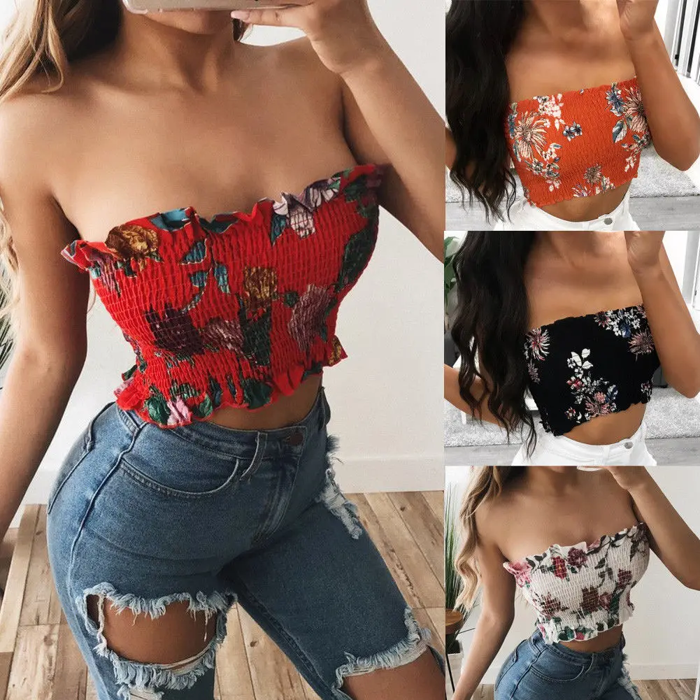 New Brand 2019 Summer New Style Fashion Women Off Shoulder Elastic Tube Tops Bra Blouse Strapless Bandeau Crop Top Shirt
New Brand 2019 Summer New Style Fashion Women Off Shoulder Elastic Tube Tops Bra Blouse Strapless Bandeau Crop Top Shirt