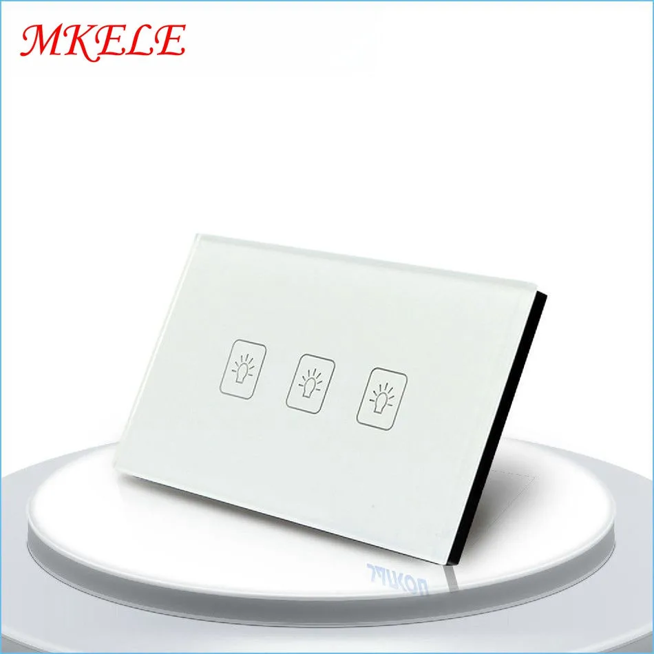 High Quality US Standard 3 Gang 2 Way Touch Switch White Crystal Glass Panel Wall Switch Wall Socket For Lamp
High Quality US Standard 3 Gang 2 Way Touch Switch White Crystal Glass Panel Wall Switch Wall Socket For Lamp