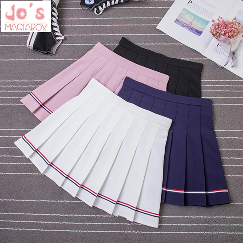 2019 Japanese Kawaii Mini Skirt Women Spring Summer Solid Preppy Style A-Line Empire Student School Uniform Striped Sweet Skirts
2019 Japanese Kawaii Mini Skirt Women Spring Summer Solid Preppy Style A-Line Empire Student School Uniform Striped Sweet Skirts