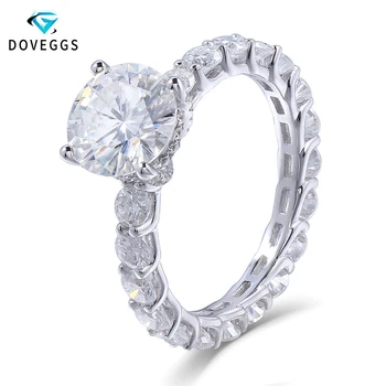 DovEggs 14K 585 White Gold 2 Carat ct 8mm F Color Moissanite Diamond Engagement Engagement Ring for Women with Eternity Band
DovEggs 14K 585 White Gold 2 Carat ct 8mm F Color Moissanite Diamond Engagement Engagement Ring for Women with Eternity Band