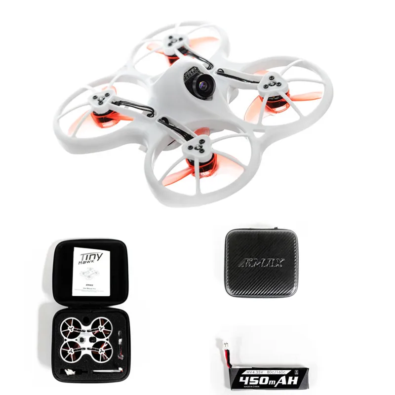 Emax Tinyhawk 75mm Indoor Racing Drone 08025 15000kv Brushless Motor F4 OSD HV 450mah Lipo 4in1 3A ESC 37CH 25mW 600TVL VTX RX
Emax Tinyhawk 75mm Indoor Racing Drone 08025 15000kv Brushless Motor F4 OSD HV 450mah Lipo 4in1 3A ESC 37CH 25mW 600TVL VTX RX