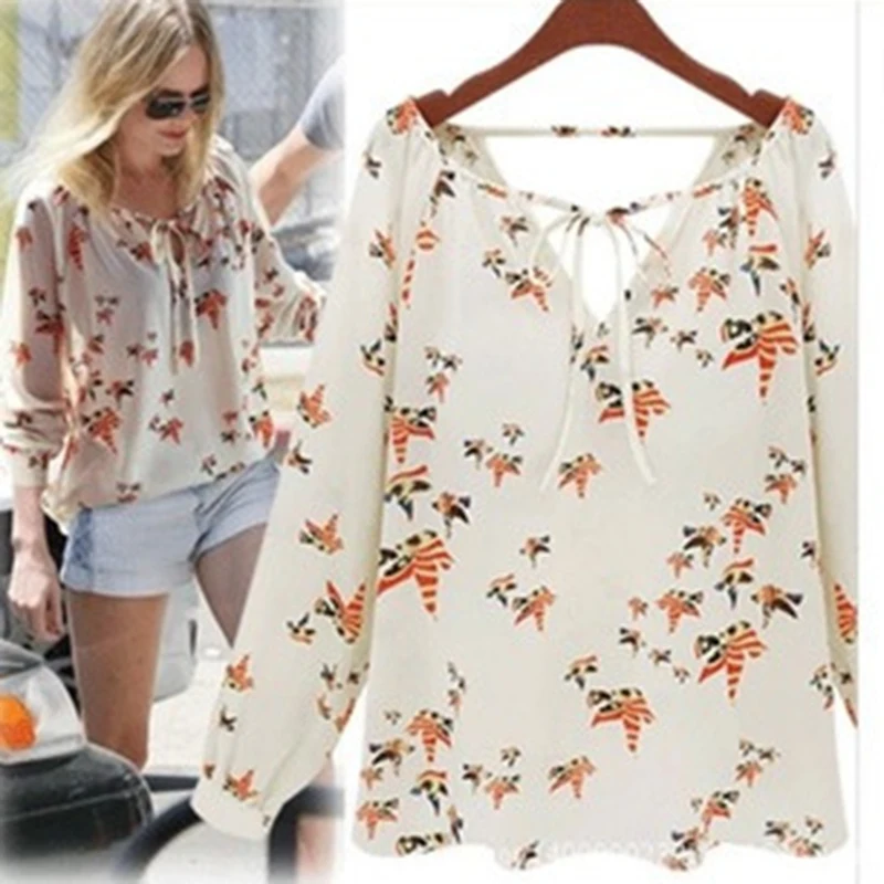 Star Beach Shirt Women's V Long Sleeve Chiffon casual Suit womens tops and blouses Spring summer camisa 2019 feminina femme
Star Beach Shirt Women's V Long Sleeve Chiffon casual Suit womens tops and blouses Spring summer camisa 2019 feminina femme