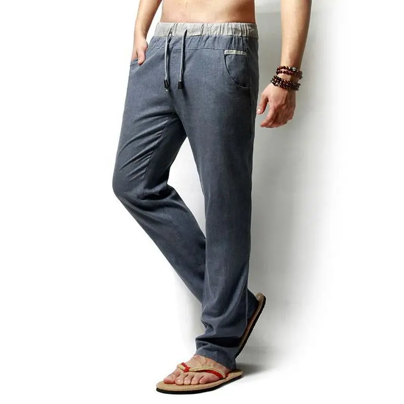 2017 new linen trousers young men jogger pants casual Korean version tide large loose summer straight male pants
2017 new linen trousers young men jogger pants casual Korean version tide large loose summer straight male pants