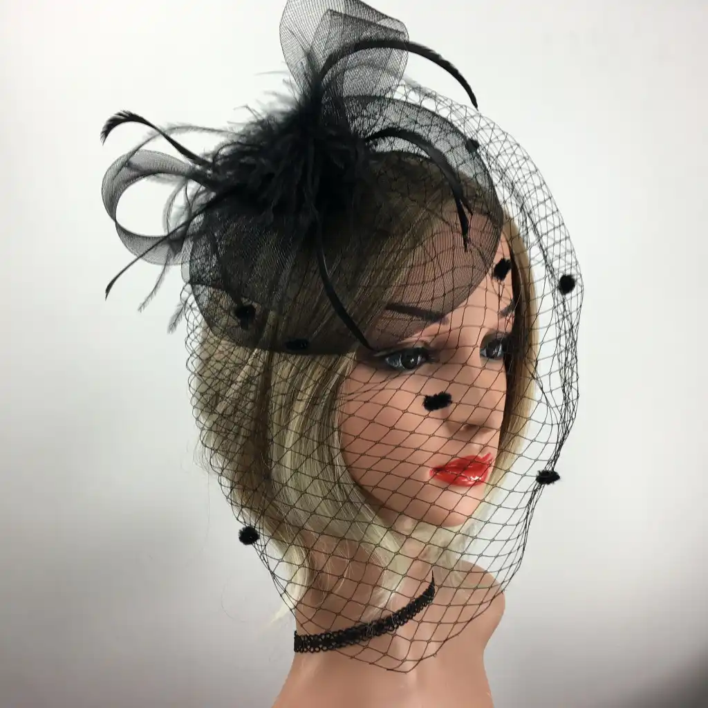 1920s feather hat