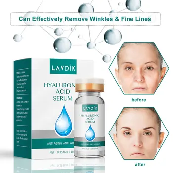 LAVDIK 10ml Hyaluronic Acid Serum Facial Serum for Skin Anti-Aging Anti-wrinkle Face Essence Serum for Shrink Pores Face Care
LAVDIK 10ml Hyaluronic Acid Serum Facial Serum for Skin Anti-Aging Anti-wrinkle Face Essence Serum for Shrink Pores Face Care