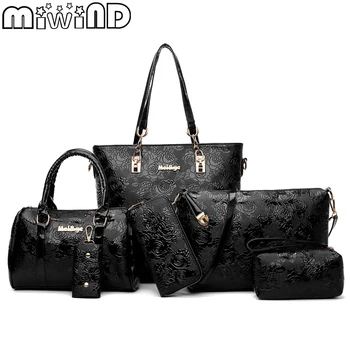 Women's Handbags Fashion Shoulder Bag Female Messenger Bag High Quality 6-Piece Set Famous MIWIND Brand Bolsa Feminina
Women's Handbags Fashion Shoulder Bag Female Messenger Bag High Quality 6-Piece Set Famous MIWIND Brand Bolsa Feminina