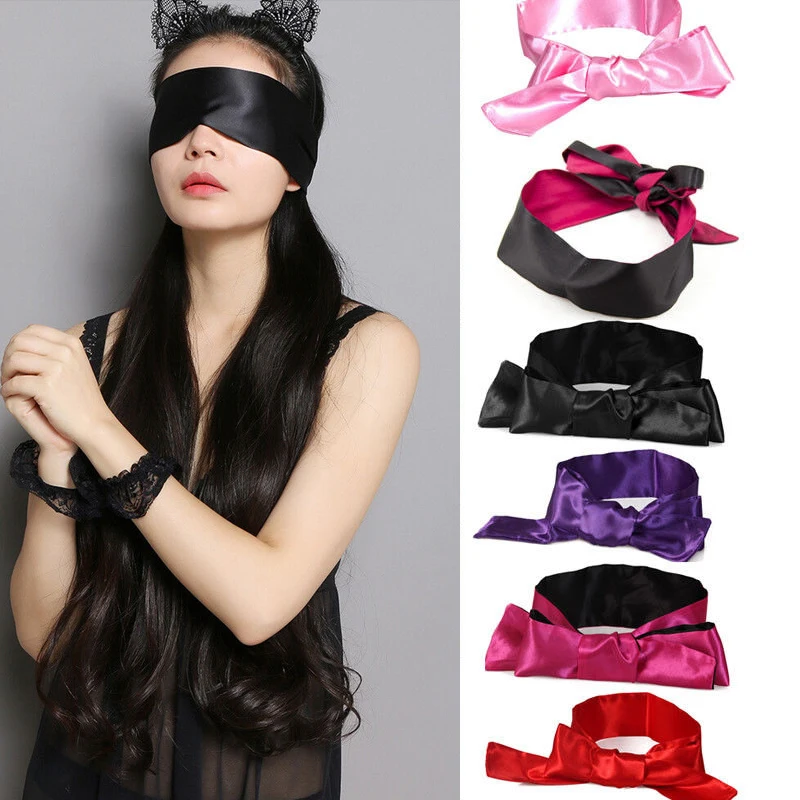 Sexy Women's Ecstasy Black Lace Eye Mask and Restraint Handcuffs Party Masks NEW