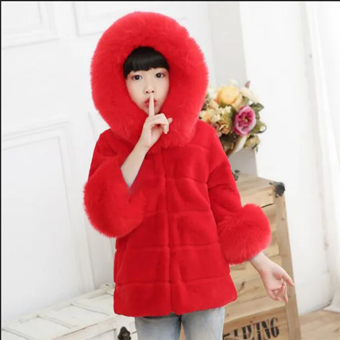 Children Whole Rex Rabbit Fur Coat Autumn Winter Warm Grils Short Section Coat fox fur collar Solid Full Hooded Clothing
Children Whole Rex Rabbit Fur Coat Autumn Winter Warm Grils Short Section Coat fox fur collar Solid Full Hooded Clothing