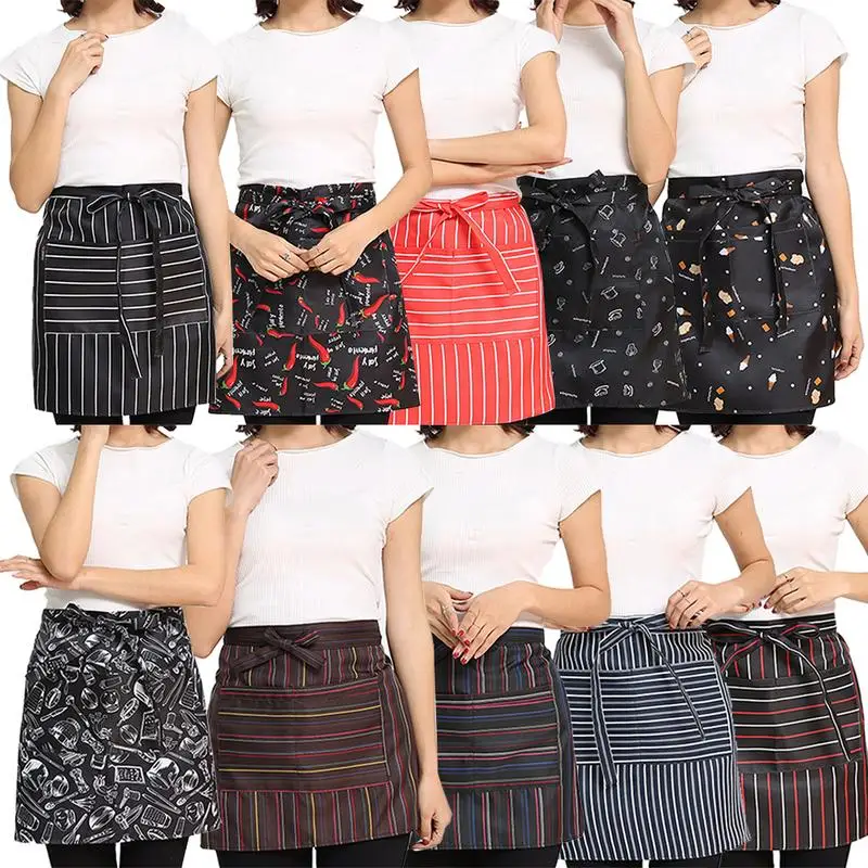 8 Styles Printed Waist Apron Men and Women Home Kitchen Work Apron Bar Restaurant Tea Shop Cafe Waiter Half-Length Work Apron
8 Styles Printed Waist Apron Men and Women Home Kitchen Work Apron Bar Restaurant Tea Shop Cafe Waiter Half-Length Work Apron
