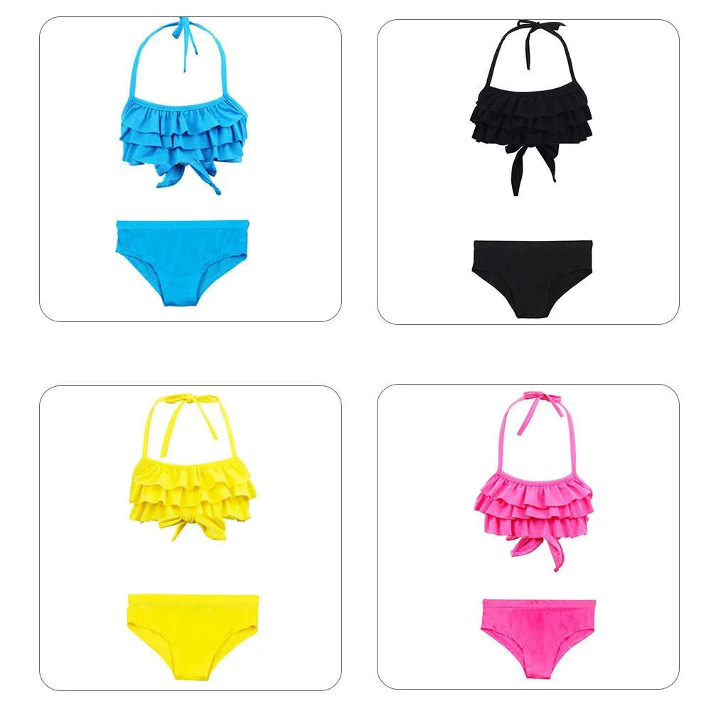 Girl Swimsuit Two Pieces Children's Swimwear Swim Suits Children Split Hollow Falbala Bikini Sets Bathing Suit
Girl Swimsuit Two Pieces Children's Swimwear Swim Suits Children Split Hollow Falbala Bikini Sets Bathing Suit